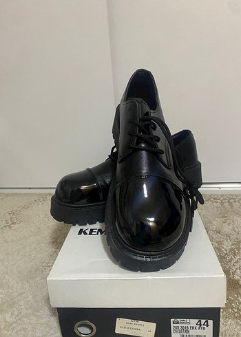 Original Siyah erkek Klasik Blok Topuklu Ayakkabı - Görsel 7