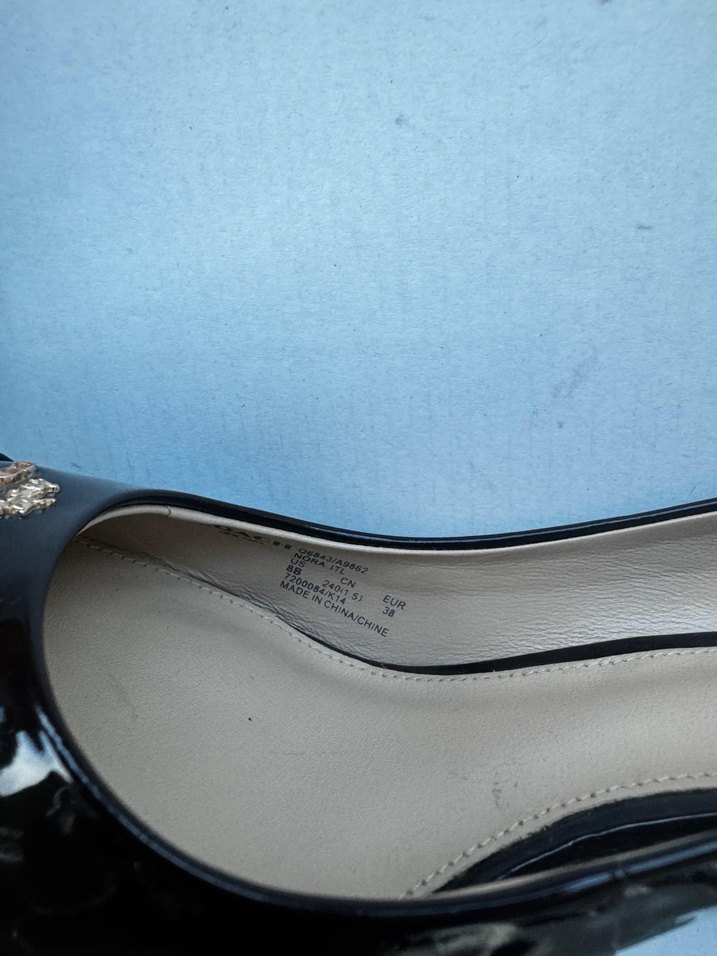 Coach Kadın Kahverengi Parlak Topuklu Ayakkabı - Görsel 4