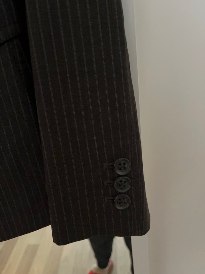 Düğmeli Gri Kadın Blazer Ceket - Görsel 5