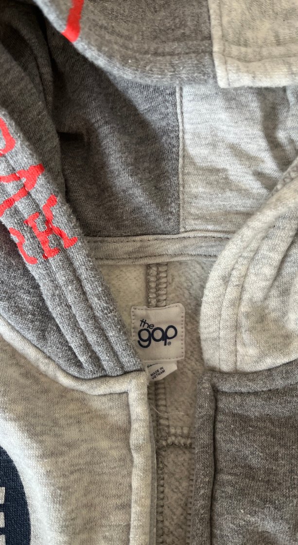 Gri Kapüşonlu Erkek Çocuk Fermuarlı Sweatshirt - Görsel 2