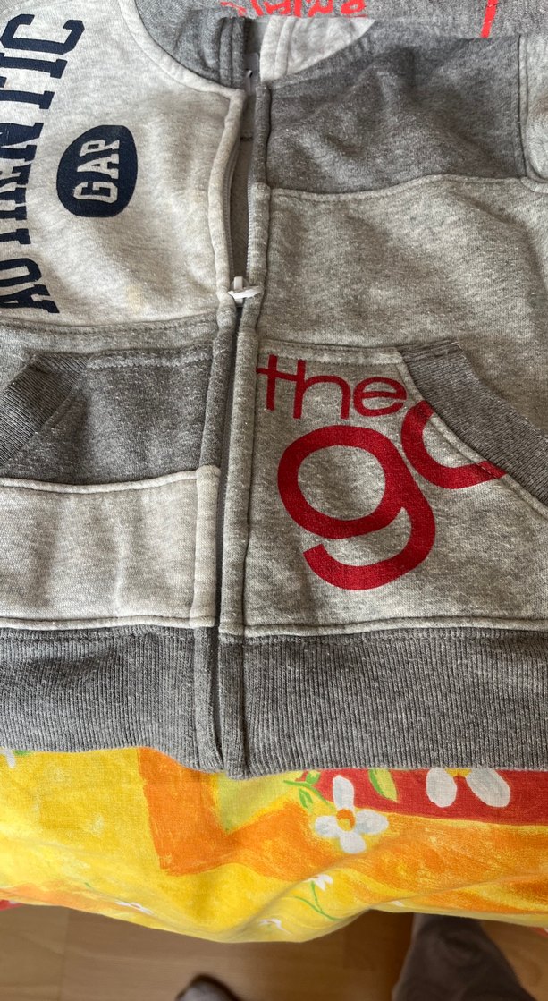 Gri Kapüşonlu Erkek Çocuk Fermuarlı Sweatshirt - Görsel 5