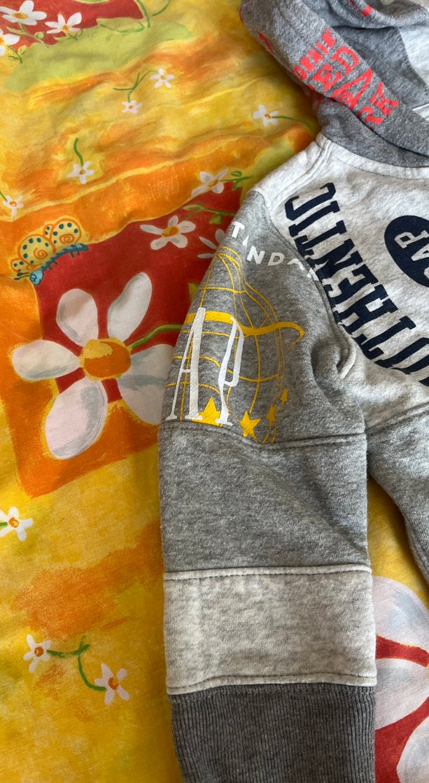 Gri Kapüşonlu Erkek Çocuk Fermuarlı Sweatshirt - Görsel 3