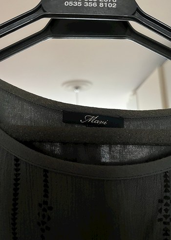 Gri Nakışlı Bohem Kadın Bluz - Görsel 2