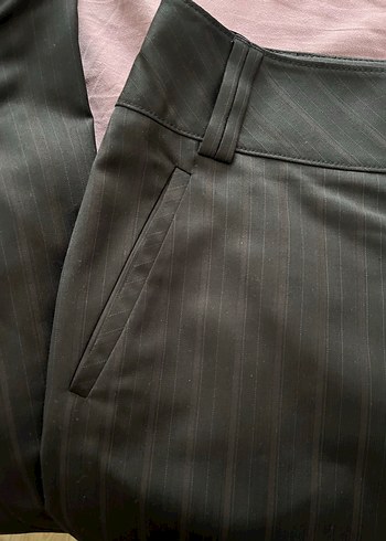 Siyah Pilili Midi Kadın Kalem Etek - Görsel 3