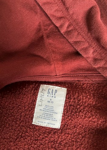 Bordo Erkek Çocuk Fermuarlı Sweatshirt - Görsel 2