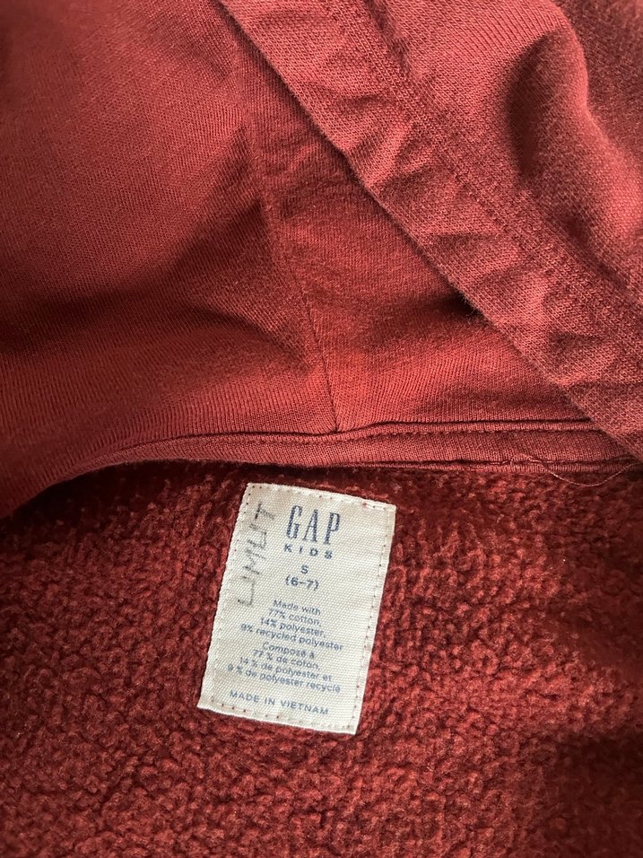 Bordo Erkek Çocuk Fermuarlı Sweatshirt - Görsel 2