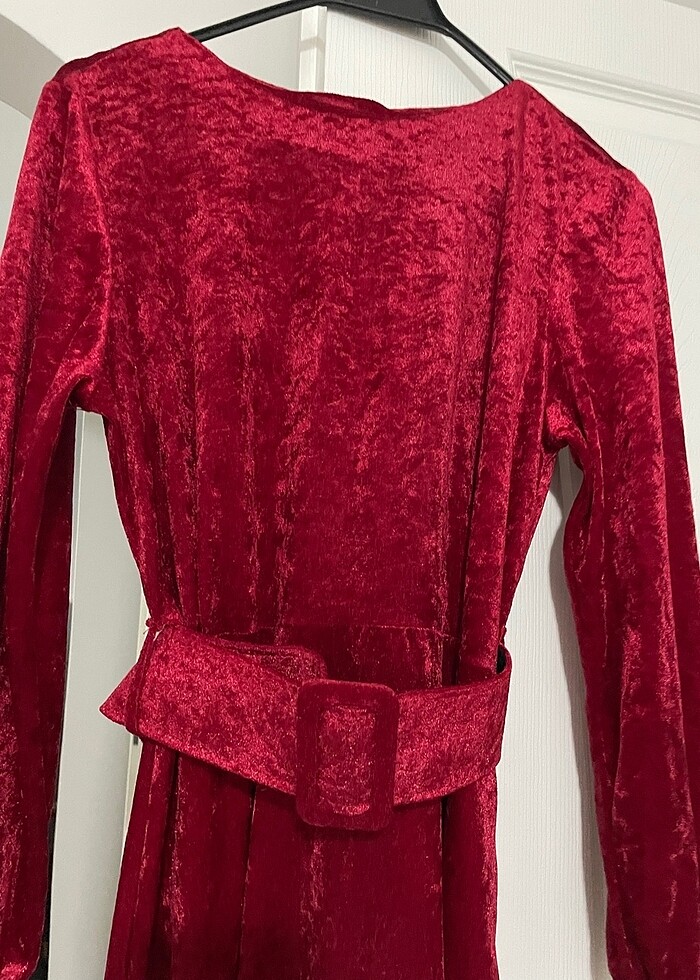 Kadife elbise - Görsel 2