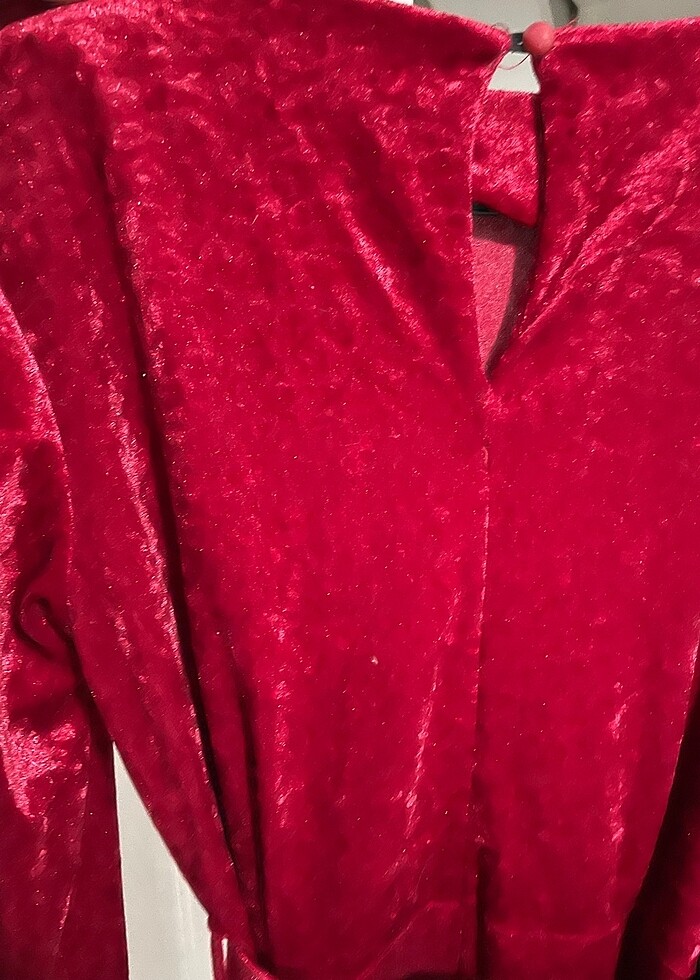 Kadife elbise - Görsel 3