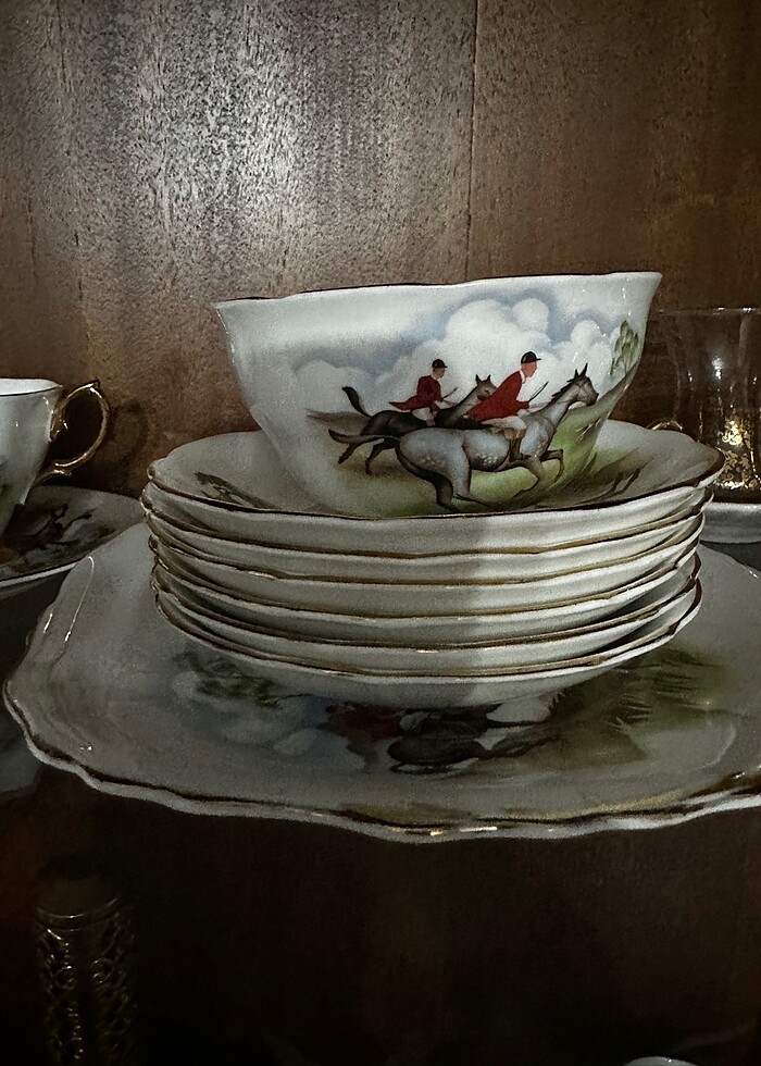 İngiliz porseleni fincan takım - Görsel 3