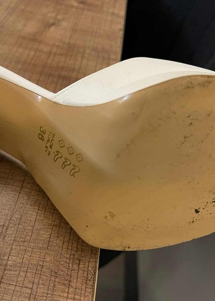 Platform topuklu dügün nikah ayakkabısı - Görsel 4