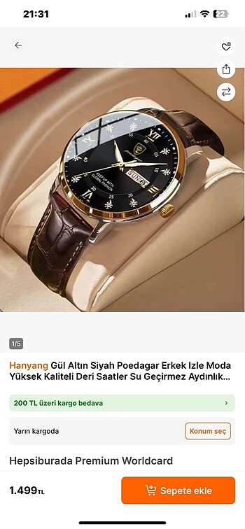 Erkek kol saati - Görsel 2