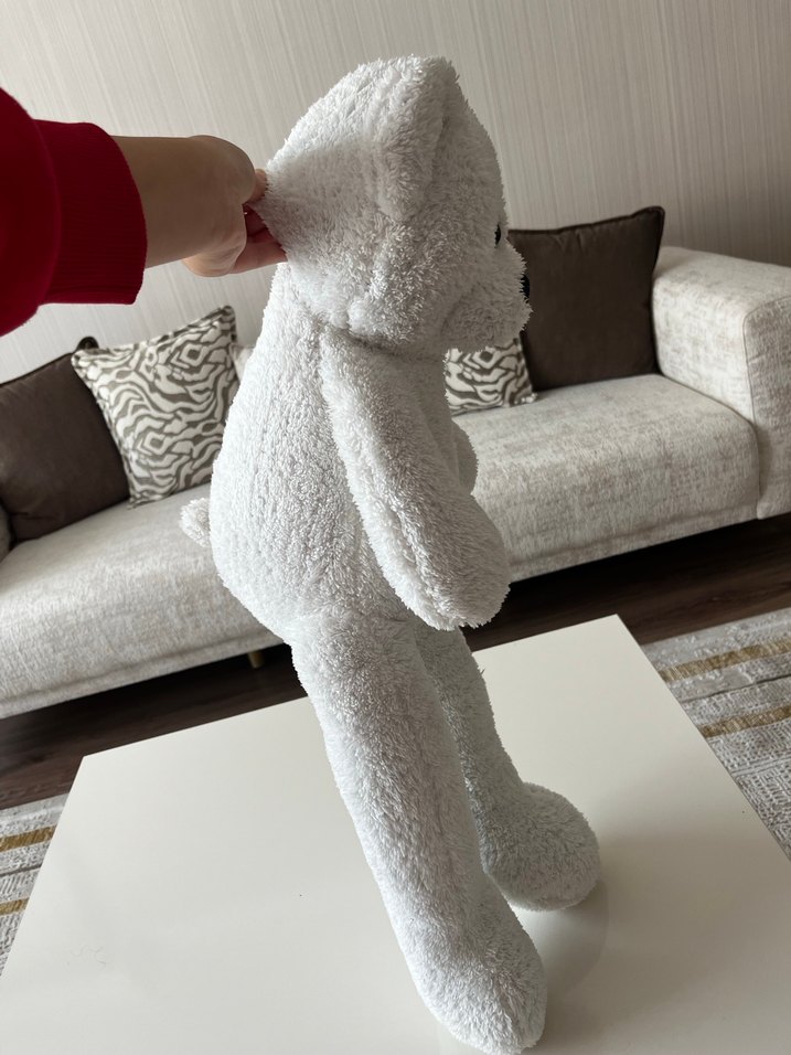 Beyaz Peluş Ayıcık Oyuncak - Görsel 4