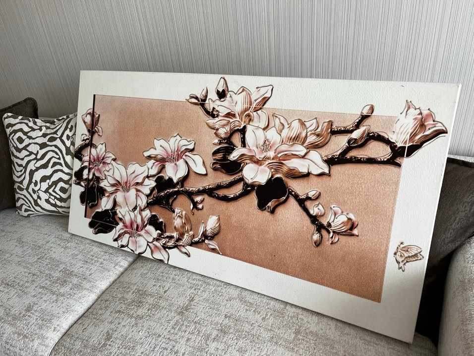 Dantel Detaylı Kahverengi Çiçekli Broş - Görsel 3