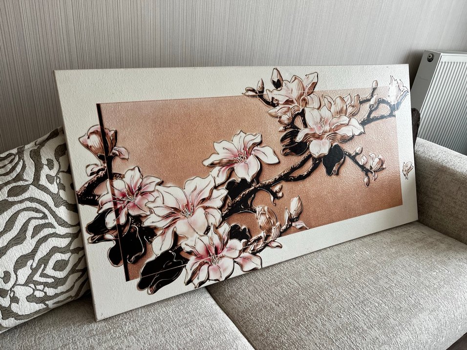 Dantel Detaylı Kahverengi Çiçekli Broş - Görsel 2