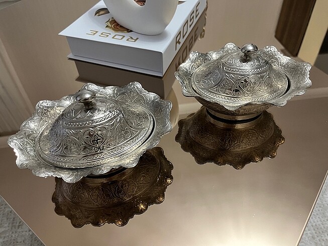 4 lü gümüş set