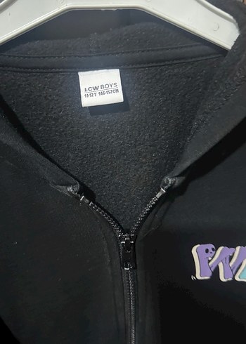 Erkek Siyah Fermuarlı Sweatshirt - Görsel 2