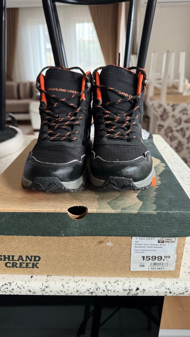 Highland Creek Siyah Outdoor Erkek Ayakkabı - Görsel 4