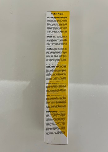  Beden The Sun Project Mineral Güneş Kremi SPF 50+ 40 ml