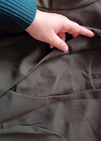 Haki Uzun Kollu  Elbise - Görsel 3