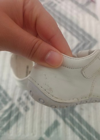 Joy Colours Beyaz Deri İlk Adım Ayakkabısı - Görsel 6