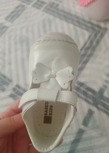 Joy Colours Beyaz Deri İlk Adım Ayakkabısı - Görsel 2