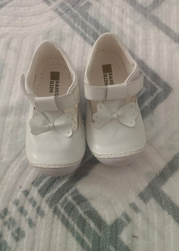 Joy Colours Beyaz Deri İlk Adım Ayakkabısı - Görsel 4