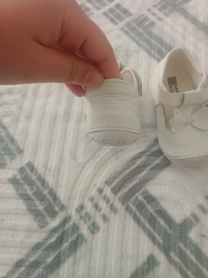 Joy Colours Beyaz Deri İlk Adım Ayakkabısı - Görsel 5