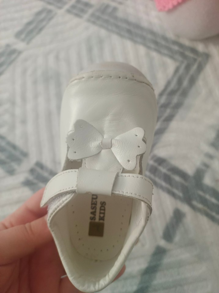 Joy Colours Beyaz Deri İlk Adım Ayakkabısı - Görsel 2