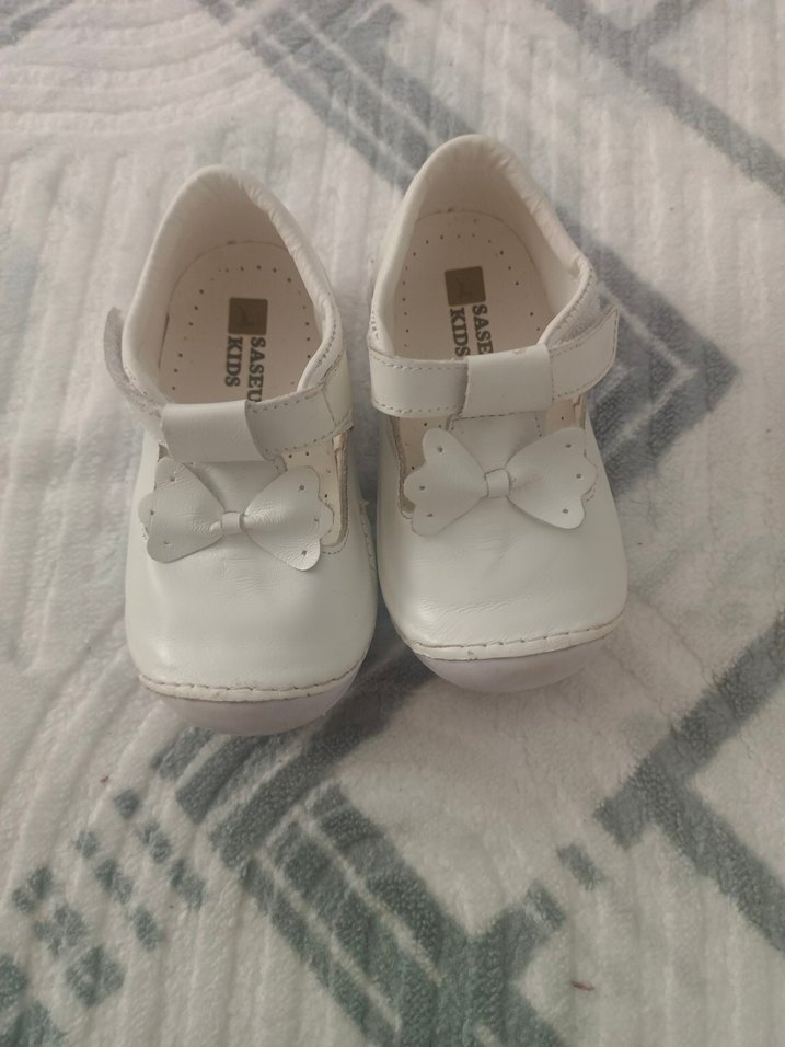 Joy Colours Beyaz Deri İlk Adım Ayakkabısı - Görsel 4