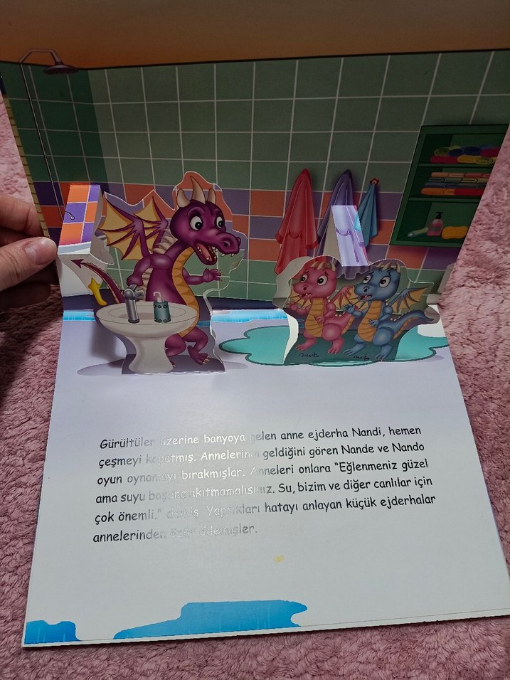 3 Boyutlu Suyu Boşa Açma Çocuk Kitabı - Görsel 4