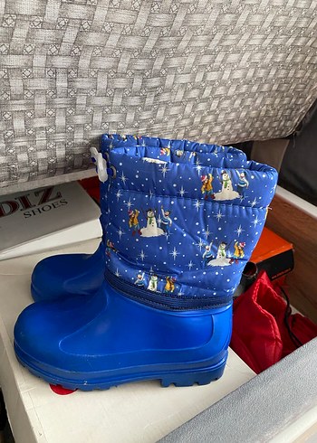 Mavi Erkek Çocuk yağmur çizmesi - Görsel 2