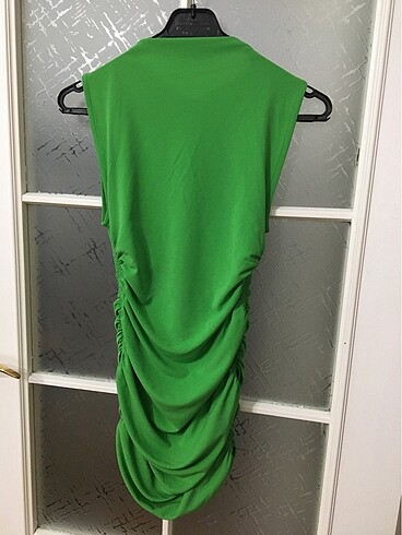 xs Beden yeşil Renk Zara Mini Elbise