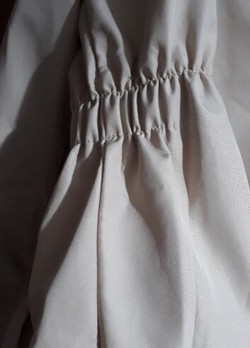 Krem rengi trençkot - Görsel 8