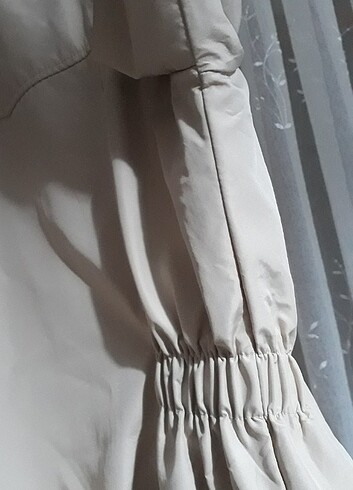 Krem rengi trençkot - Görsel 9