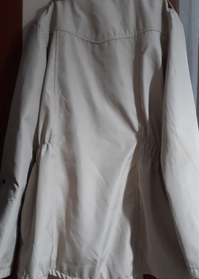 Krem rengi trençkot - Görsel 2