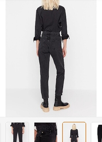 Trendyol & Milla Trendyolmilla Siyah Yüksek Bel Mom Jeans
