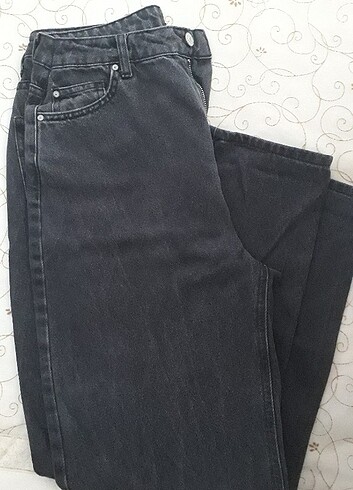 40 Beden Trendyolmilla Siyah Yüksek Bel Mom Jeans