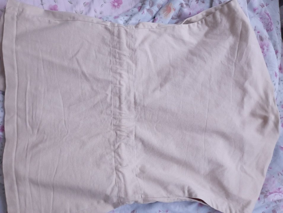 Bej Pamuklu Kolsuz Rahat Kesim Ceket - Görsel 2