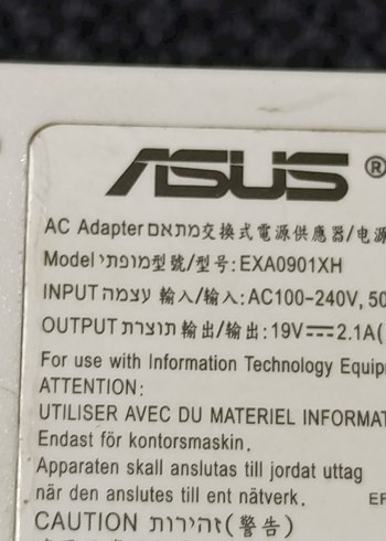Asus exa 9001xh şarj adaptörü - Görsel 2