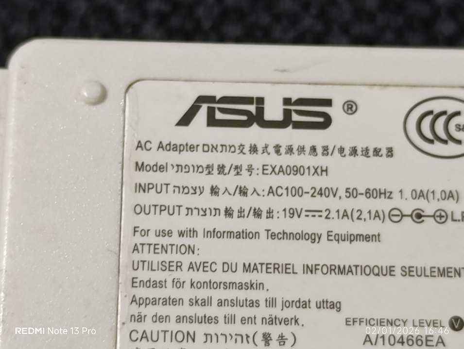 Asus exa 9001xh şarj adaptörü - Görsel 2