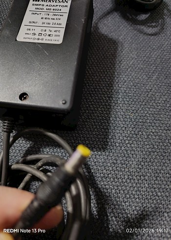 Mervesan MS6024 Siyah Adaptör 24V 2.5A - Görsel 2