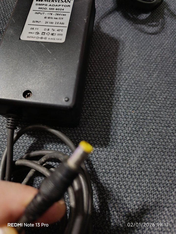 Mervesan MS6024 Siyah Adaptör 24V 2.5A - Görsel 2