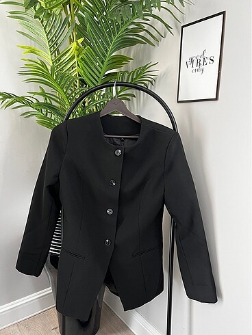 Bisiklet yakalı fitted bele oturan blazer ceket