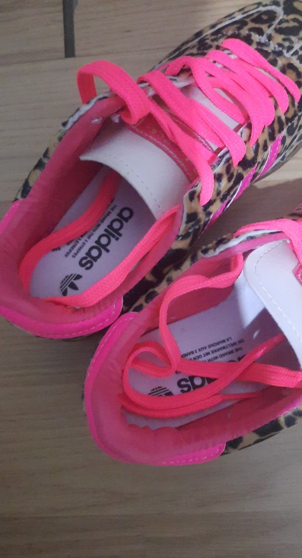 Leopar Desenli Pembe  Spor Ayakkabı - Görsel 3