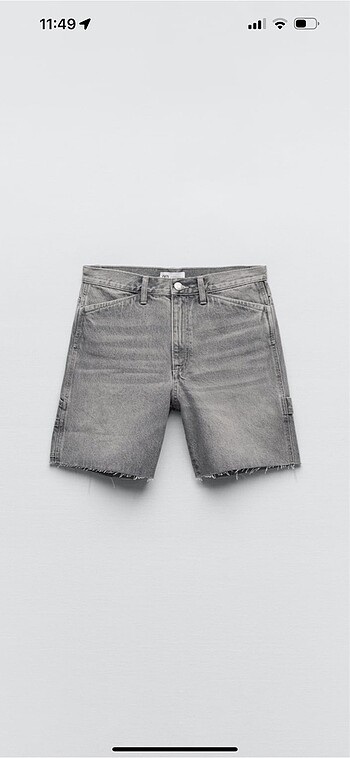 Zara kargo jean şort