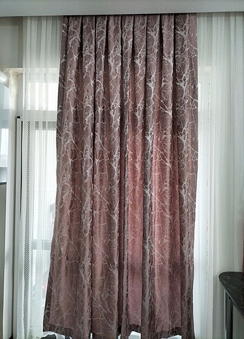 Mermer Desen Fon Perde - Görsel 5