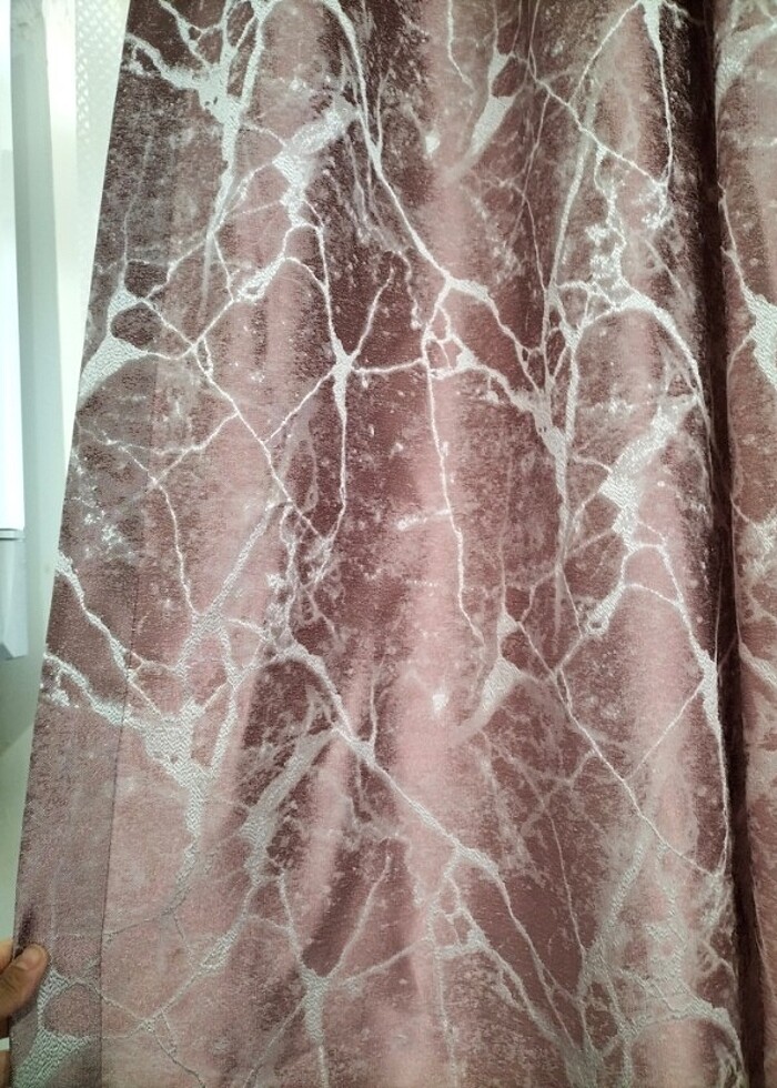 Mermer Desen Fon Perde - Görsel 2