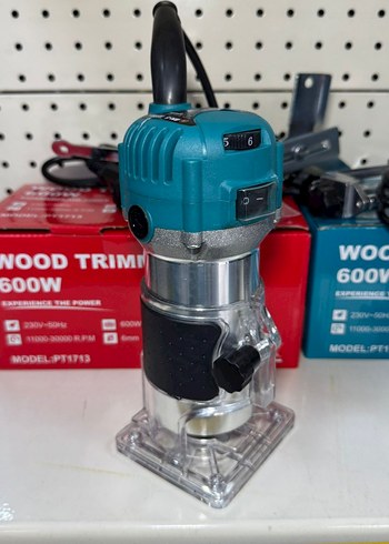 600W Turkuaz Ahşap Oyma Makinesi Freze
