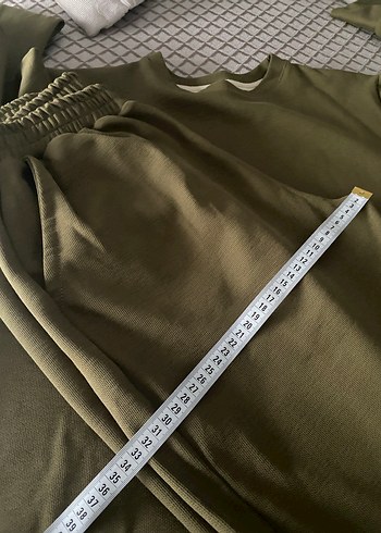 Kadın Haki Uzun Kollu Rahat Kesim Eşofman Takımı - Görsel 10