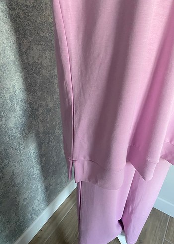 Pembe Salaş Uzun Kollu Tunik Takım - Görsel 8
